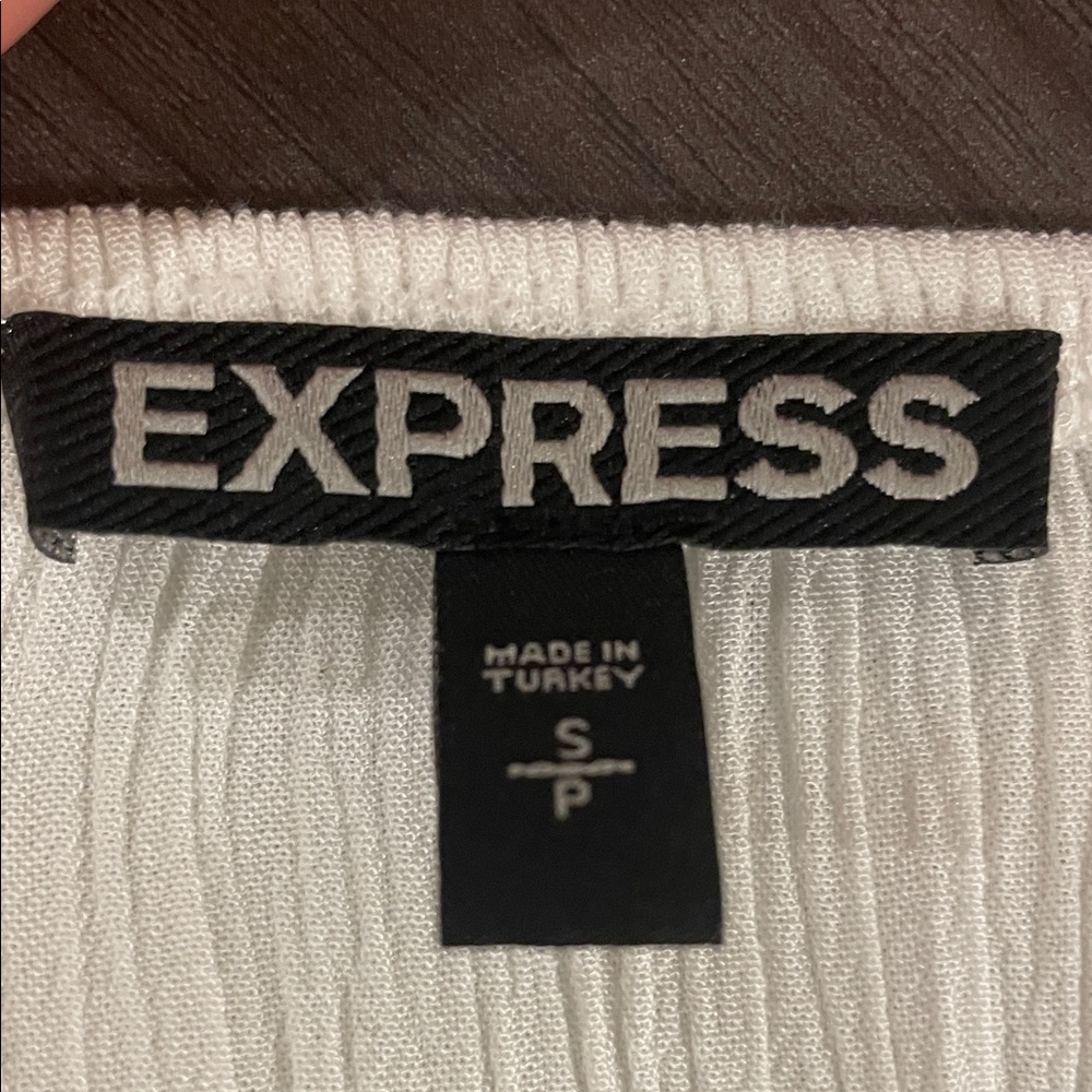 Express White Ruffle Mini Dress - Picture 4 of 4